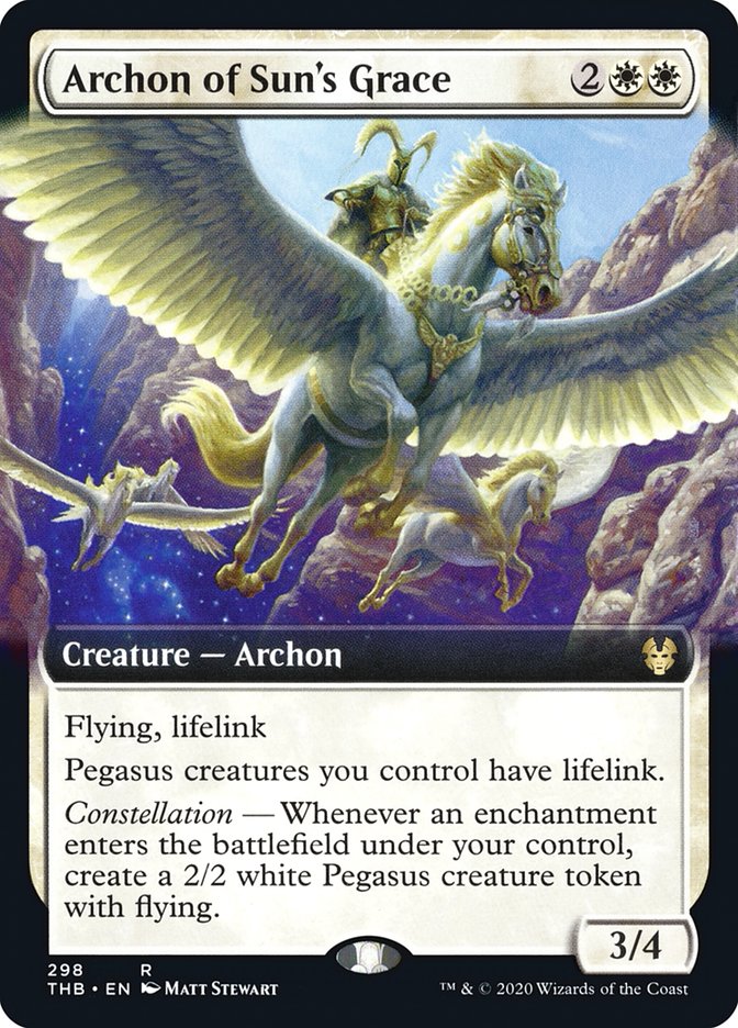 Archon of Sun's Grace (Extended Art) [Theros Beyond Death] Foil