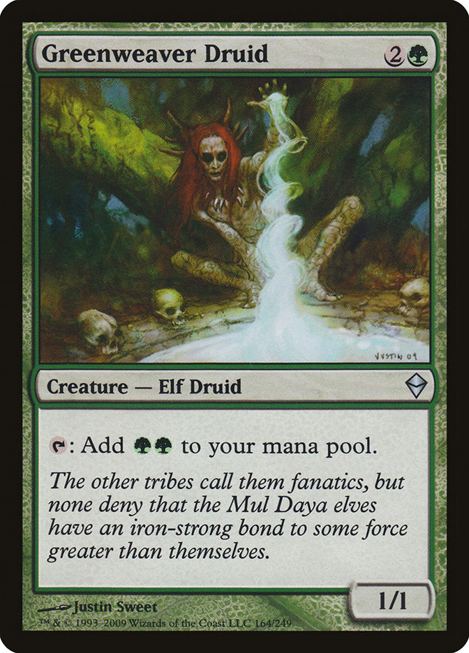 Greenweaver Druid [Zendikar] Foil