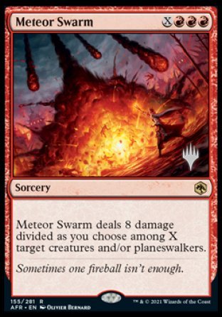 Meteor Swarm (Promo Pack) [Dungeons & Dragons: Adventures in the Forgotten Realms Promos] Foil