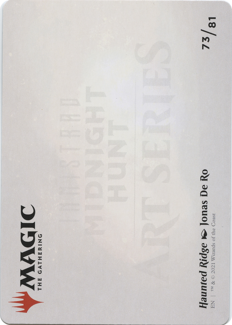 Haunted Ridge // Haunted Ridge  [Midnight Hunt Art Series] (Borderless) Foil