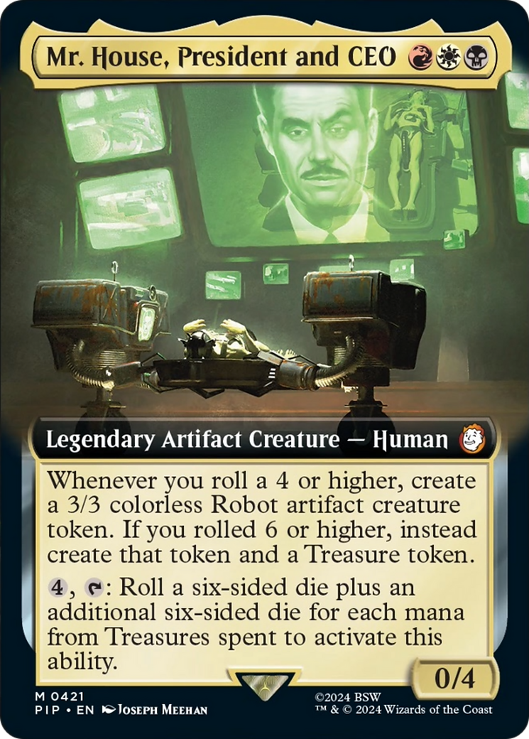 Mr. House, President and CEO (Extended Art) [Fallout] Foil