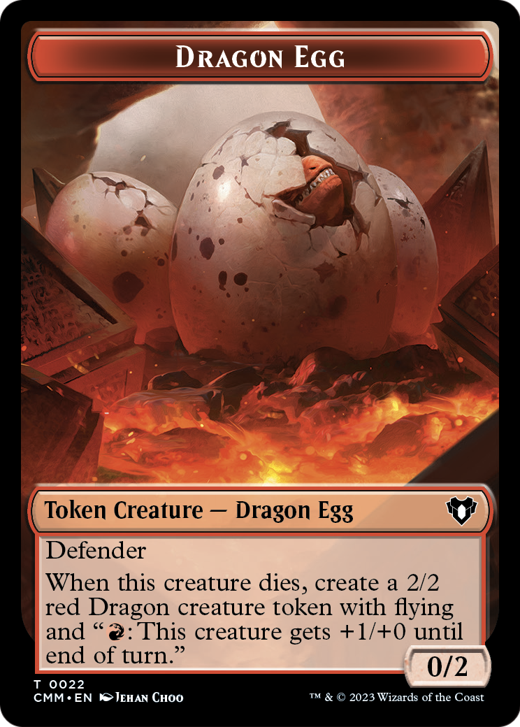 Dragon Egg  [Commander Masters Tokens] Foil