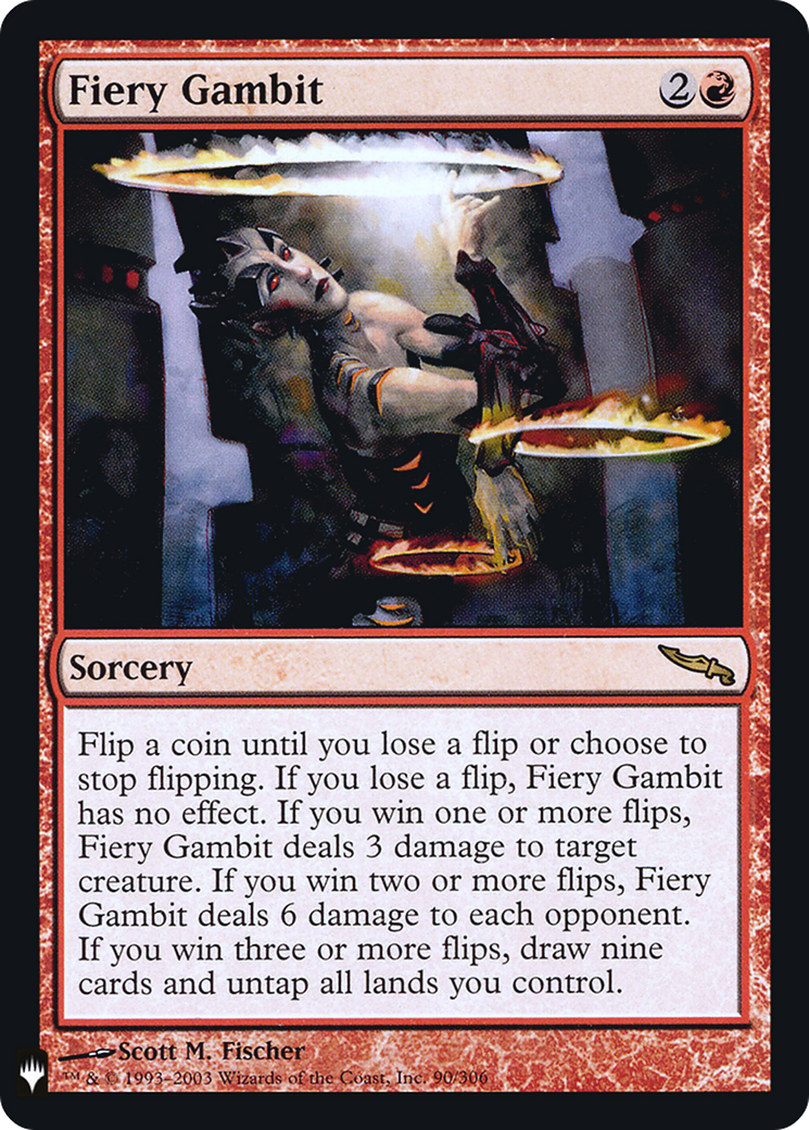 Fiery Gambit  [The List] Foil