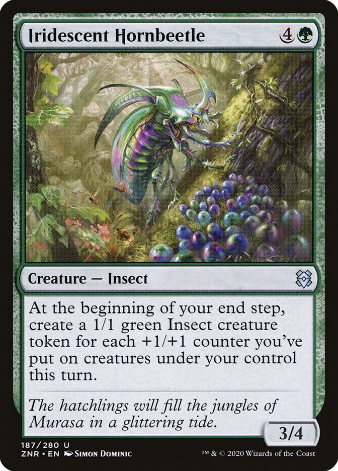Iridescent Hornbeetle [Zendikar Rising] Foil