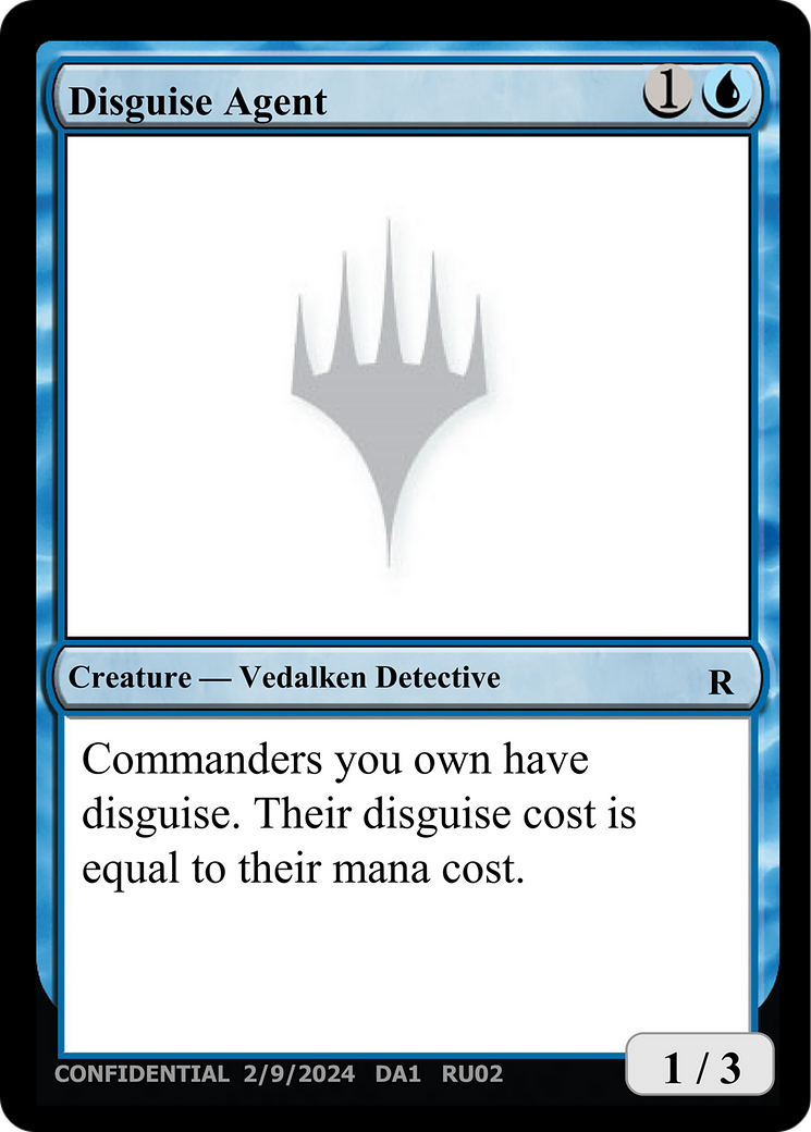Disguise Agent  [Unknown Event]