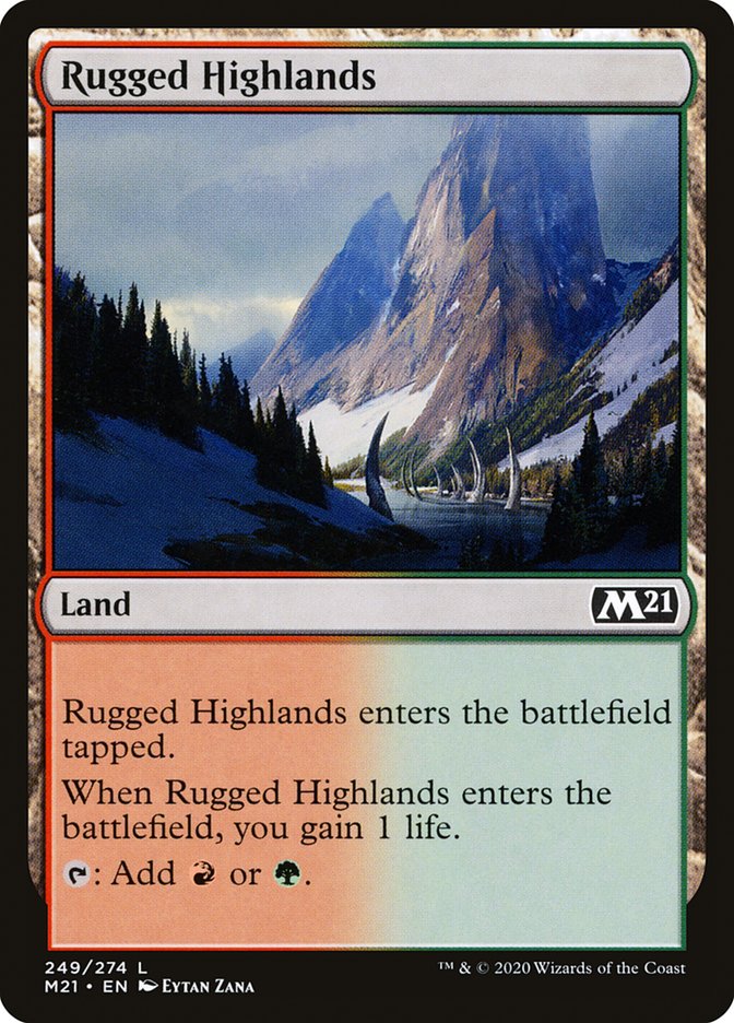 Rugged Highlands [Core Set 2021] Foil