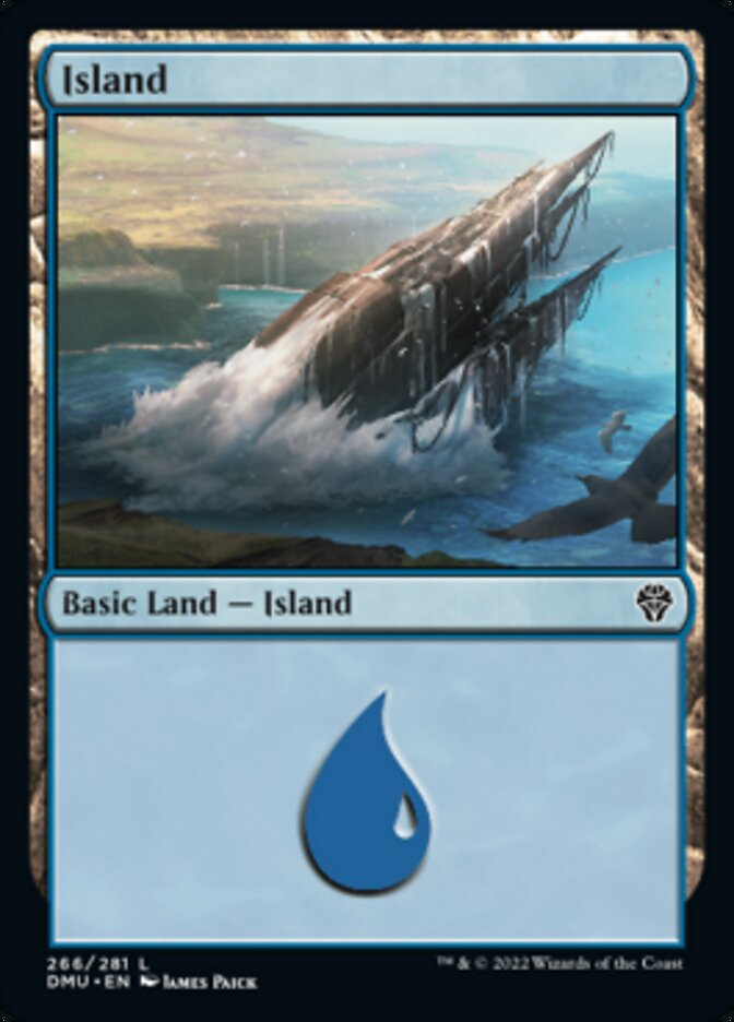 Island (266) [Dominaria United] Foil