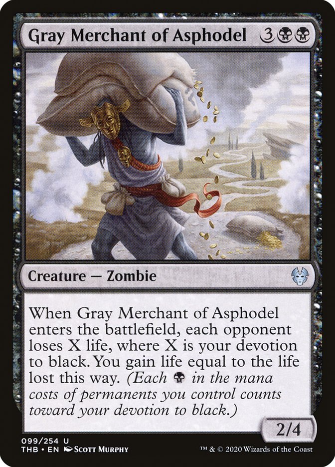 Gray Merchant of Asphodel [Theros Beyond Death] Foil