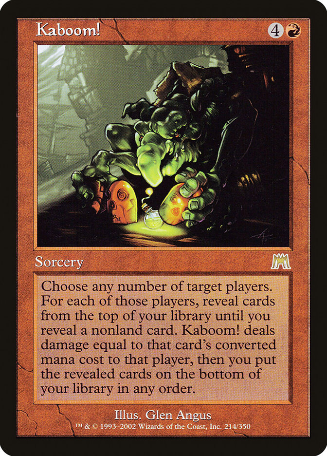 Kaboom! [Onslaught] Foil