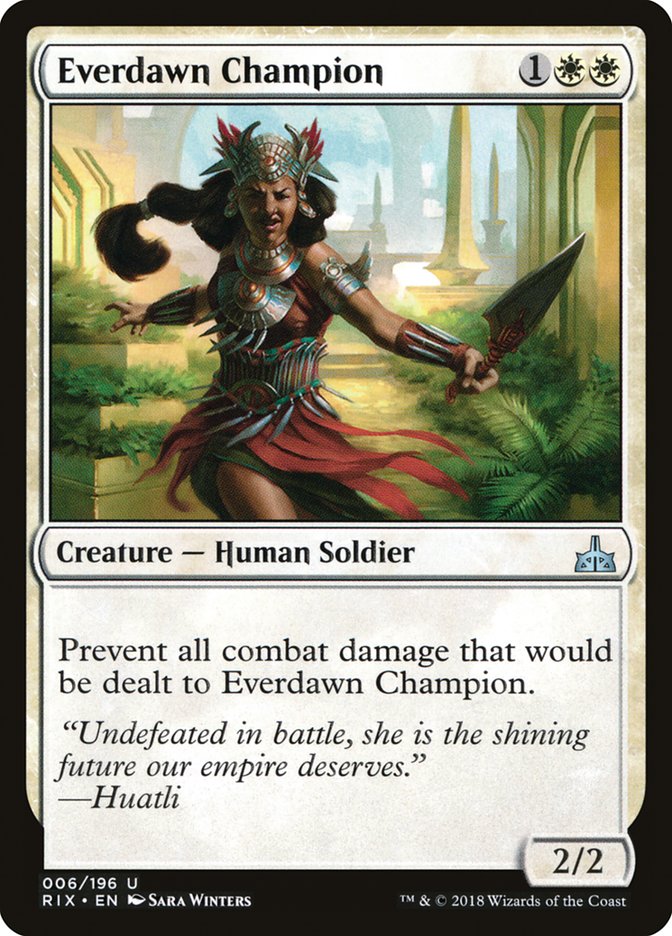 Everdawn Champion [Rivals of Ixalan] Foil