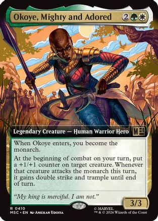 Okoye, Mighty and Adored (Extended Art)  [Commander: Marvel Super Heroes]