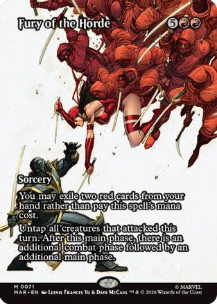 Fury of the Horde (Borderless)  [Marvel Universe Eternal-Legal] Foil