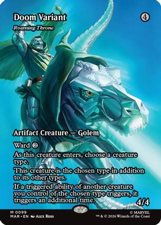 Doom Variant - Roaming Throne (Borderless)  [Marvel Universe Eternal-Legal]