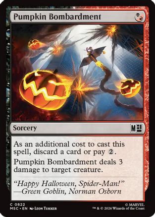 Pumpkin Bombardment  [Commander: Marvel Super Heroes]