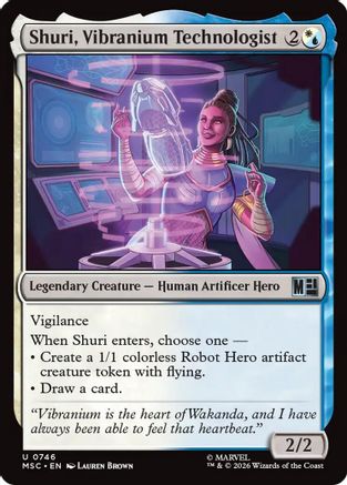 Shuri, Vibranium Technologist  [Commander: Marvel Super Heroes]