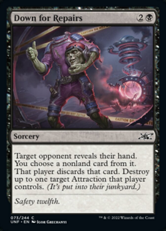 Down for Repairs [Unfinity] Foil