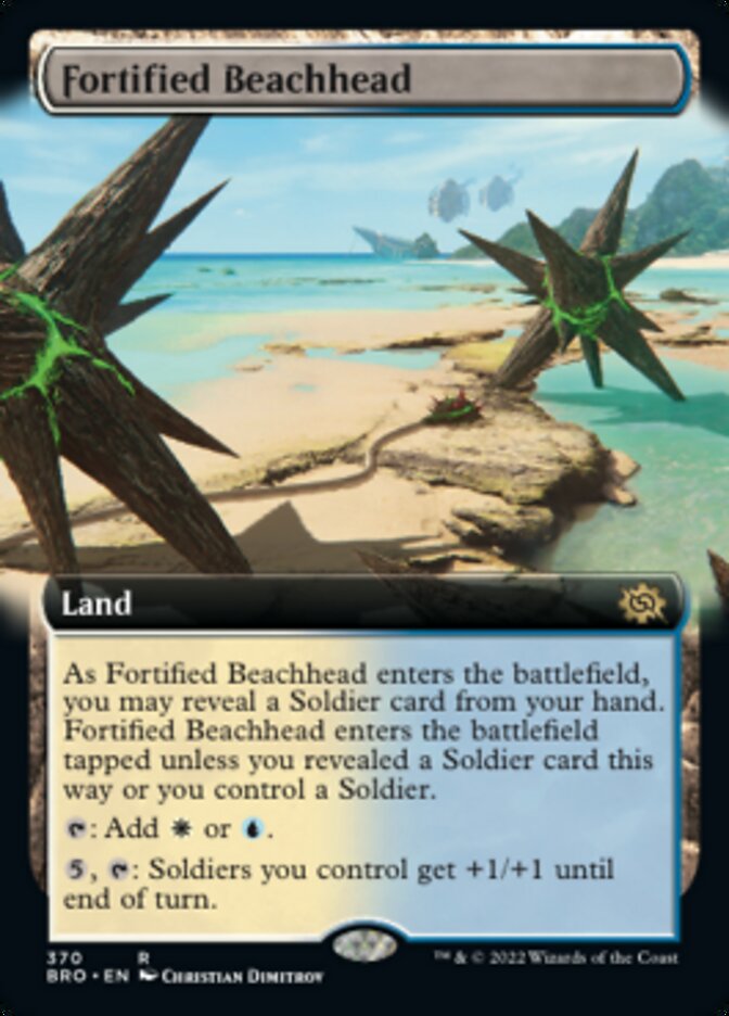 Fortified Beachhead (Extended Art) [The Brothers' War] Foil
