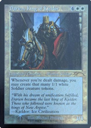 Darien, King of Kjeldor (Retro Frame)  [Secret Lair Drop Series] Foil