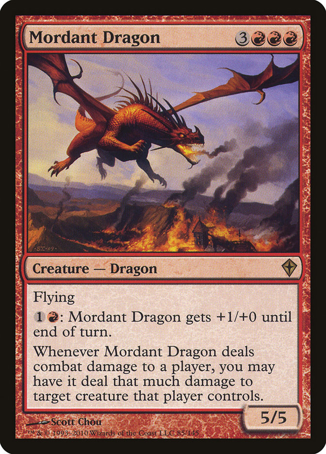 Mordant Dragon [Worldwake] Foil