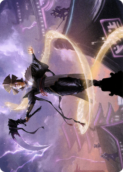 Naomi, Pillar of Order // Naomi, Pillar of Order  [Neon Dynasty Art Series] (Borderless) Foil