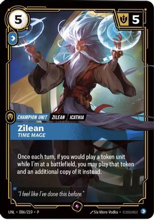 Zilean - Time Mage (086/219) - Riftbound - [Riftbound Organized Play Promotional Cards] Foil