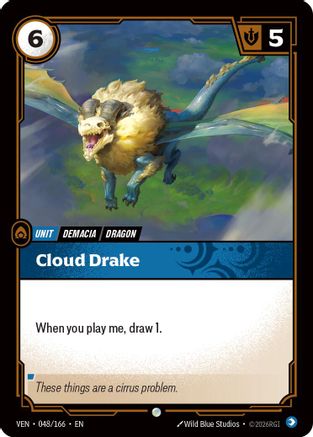 Cloud Drake (048/166) - Riftbound - [Vendetta] Foil