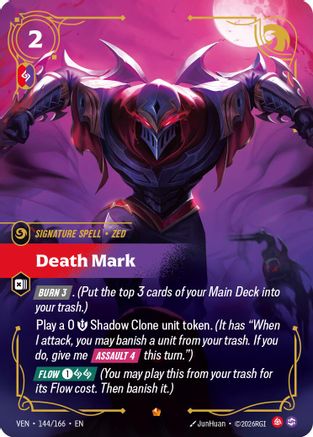 Death Mark (144/166) - Riftbound - [Vendetta] Foil