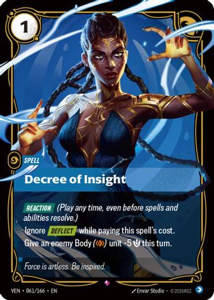 Decree of Insight (061/166) - Riftbound - [Vendetta] Foil