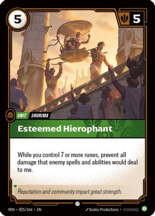 Esteemed Hierophant (025/166) - Riftbound - [Vendetta]