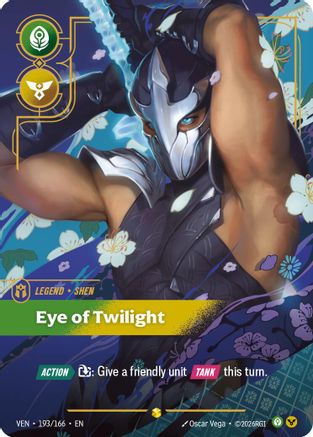Shen - Eye of Twilight (Overnumbered) (193/166) - Riftbound - [Vendetta] Foil