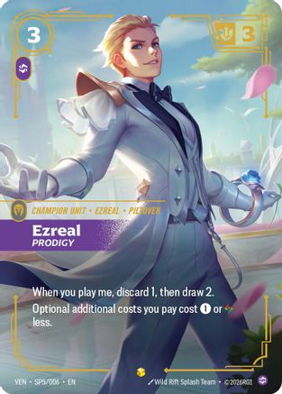 Ezreal, Prodigy (SP5/006) - Riftbound - [Vendetta] Foil