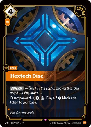 Hextech Disc (087/166) - Riftbound - [Vendetta] Foil