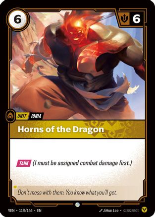 Horns of the Dragon (118/166) - Riftbound - [Vendetta]