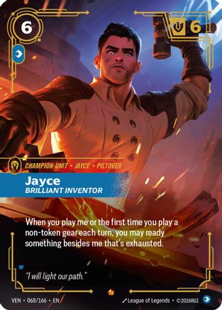 Jayce, Brilliant Inventor (068/166) - Riftbound - [Vendetta] Foil