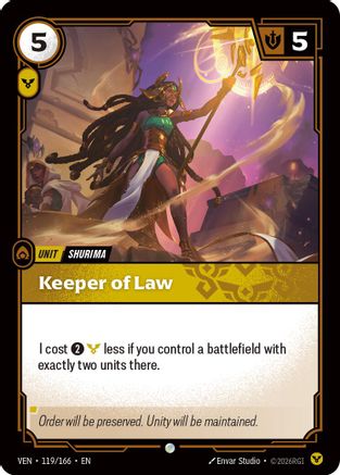 Keeper of Law (119/166) - Riftbound - [Vendetta]