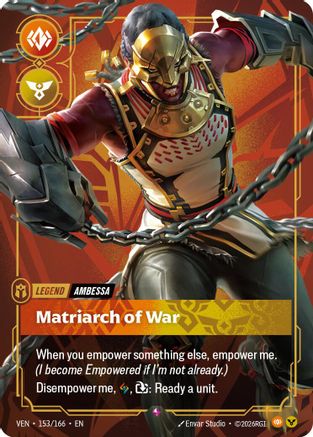 Ambessa - Matriarch of War (153/166) - Riftbound - [Vendetta] Foil