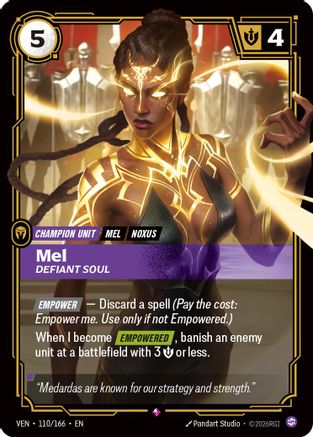 Mel - Defiant Soul (110/166) - Riftbound - [Vendetta] Foil