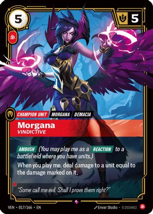 Morgana, Vindictive (017/166) - Riftbound - [Vendetta] Foil