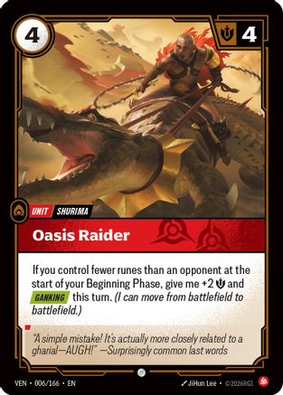 Oasis Raider (006/166) - Riftbound - [Vendetta]