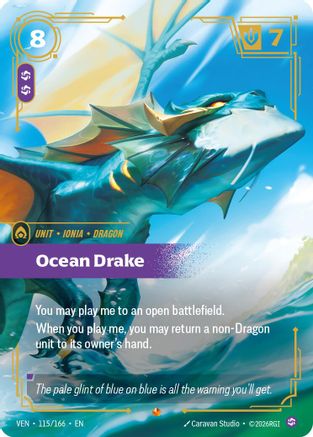 Ocean Drake (115/166) - Riftbound - [Vendetta] Foil