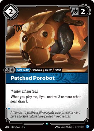 Patched Porobot (058/166) - Riftbound - [Vendetta]