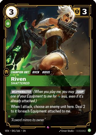 Riven, Shattered (041/166) - Riftbound - [Vendetta] Foil