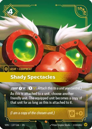 Shady Spectacles (137/166) - Riftbound - [Vendetta] Foil