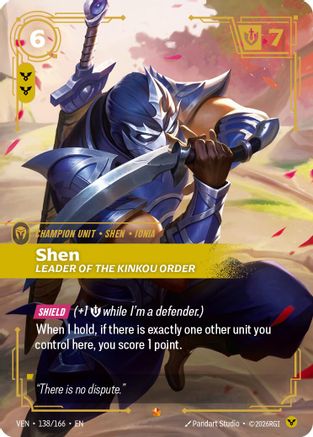 Shen, Leader of the Kinkou Order (138/166) - Riftbound - [Vendetta] Foil