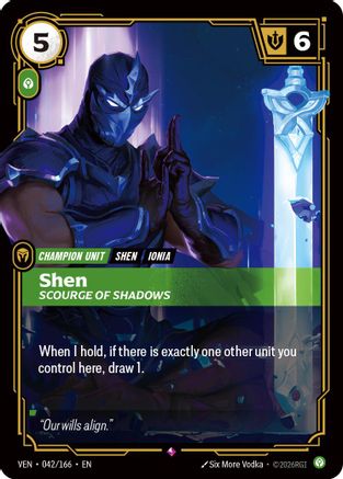 Shen - Scourge of Shadows (042/166) - Riftbound - [Vendetta] Foil