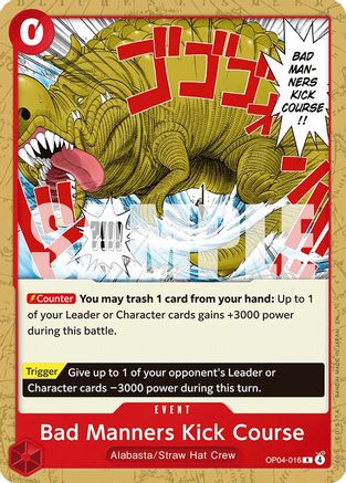 Bad Manners Kick Course (OP04-016) - [Starter Deck 31: RED Monkey.D.Luffy]