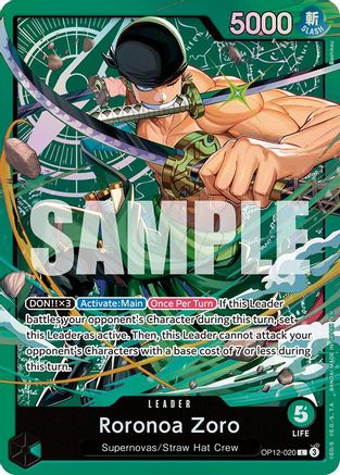 Roronoa Zoro (OP12-020) (OP12-020) - [Starter Deck 32: GREEN Roronoa Zoro] Foil