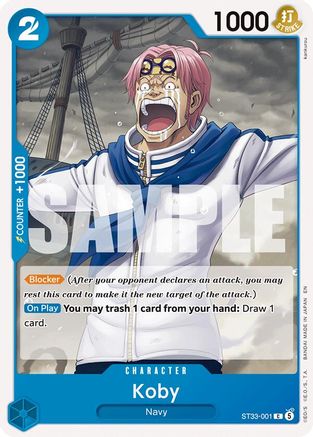 Koby (ST33-001) - [Starter Deck 33: BLUE Kuzan]