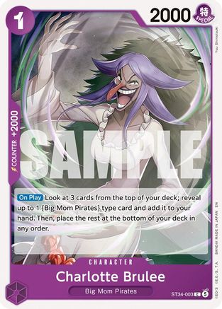 Charlotte Brulee (ST34-003) - [Starter Deck 34: PURPLE Charlotte Katakuri]