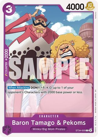 Baron Tamago & Pekoms (ST34-005) - [Starter Deck 34: PURPLE Charlotte Katakuri]